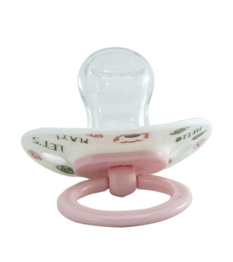 Chupete de Ortodoncia Blanco con Rosado Pumucki-1