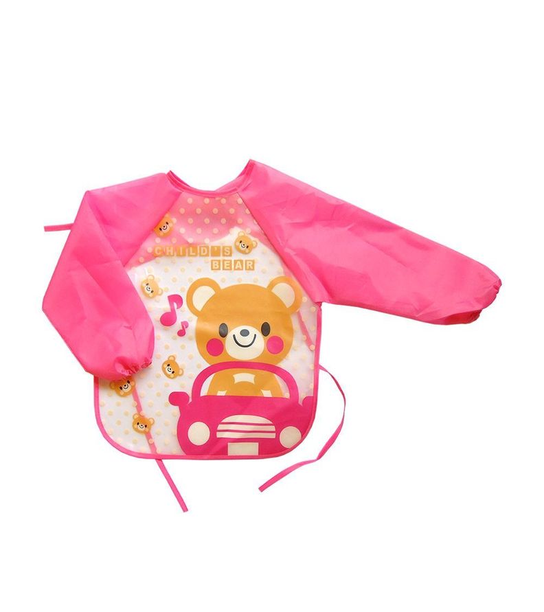Babero Con Mangas 6-12M Rosado-0