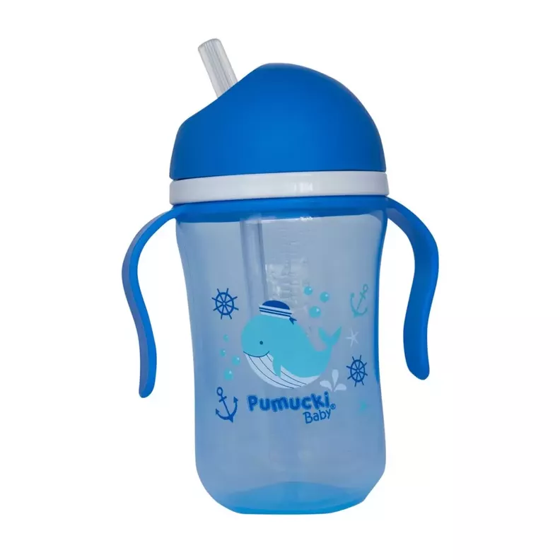 Vaso Facil Agarre Antiderrame Azul Pumucki-0