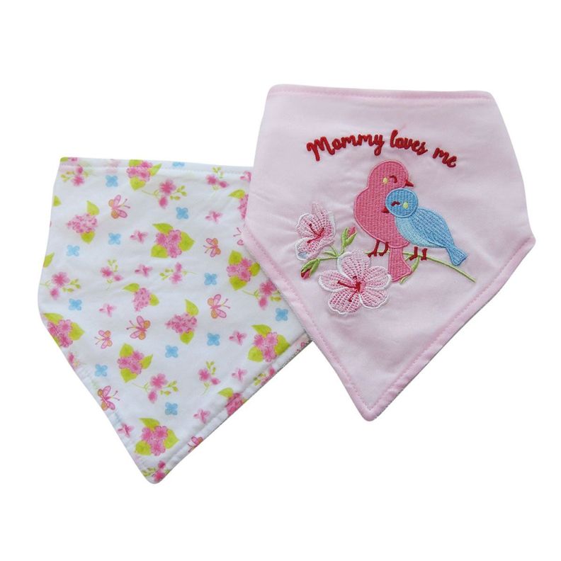 Set de 2 Baberos Bandana Rosado-0