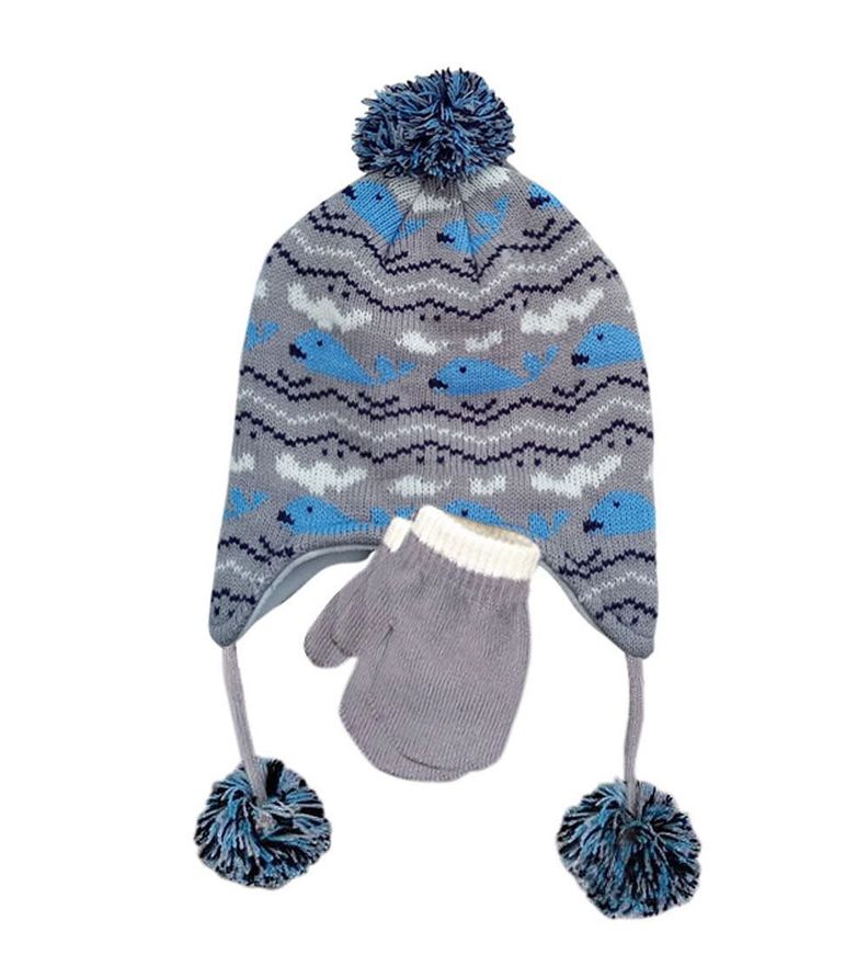 Set de Gorro con Mitones Niño Talla L para Bebé Pumucki-1