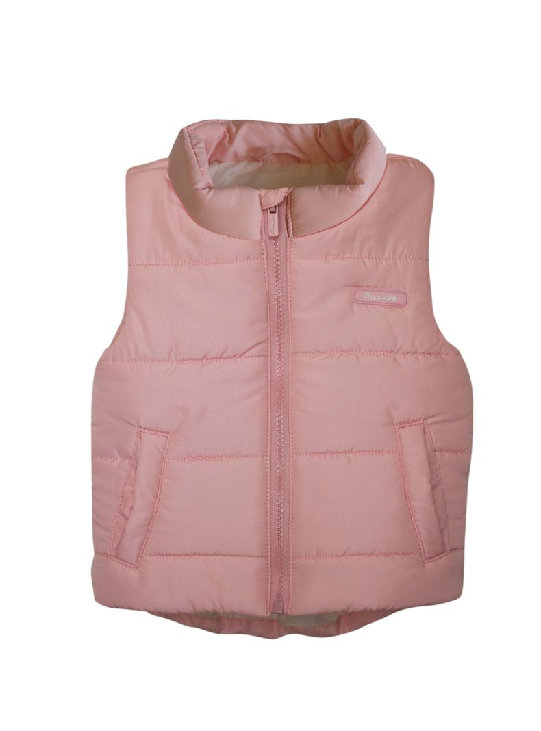 Parka Acolchada Sin Mangas Rosado Pumucki -1