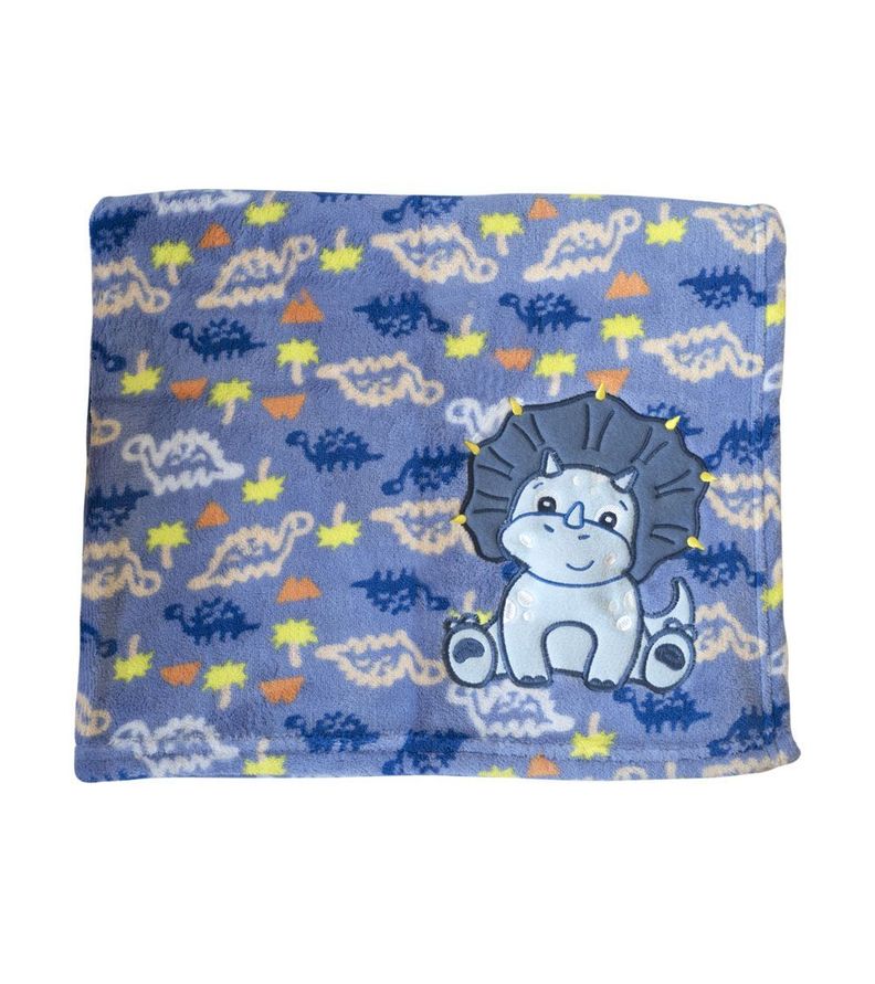 Manta Extra Suave Para Bebé Dinosaurio-1