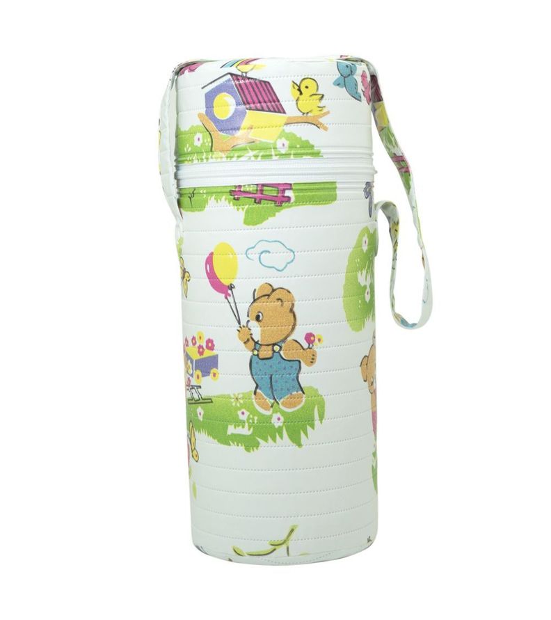 Termo Porta Mamadera Blanco Niña Pumucki-0