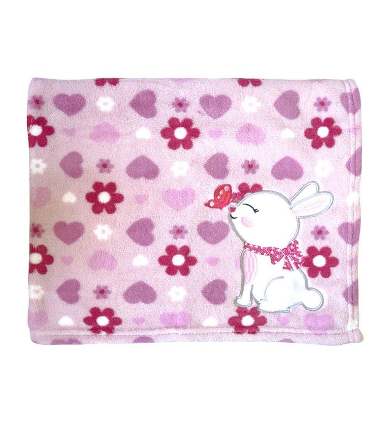 Manta Extra Suave Para Bebé Conejita-1