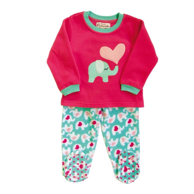 Pijama De Polar Niña Fucsia Pumucki-1