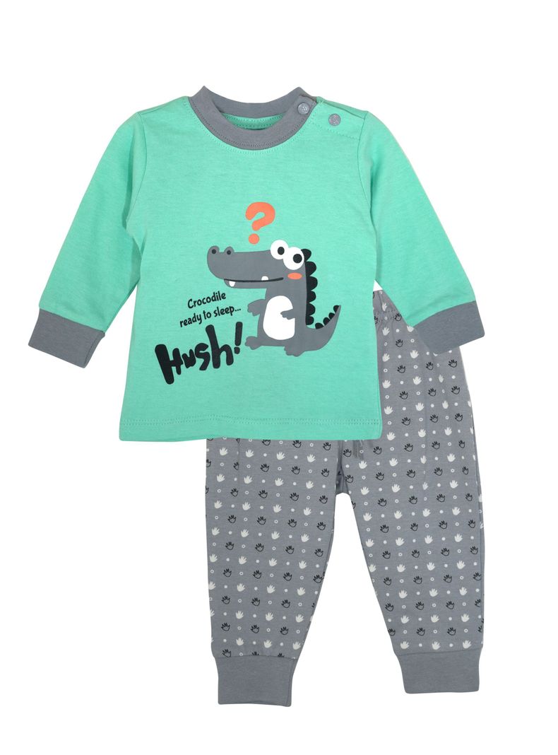Pijama Algodón Cocodrilo Verde Pumucki-0