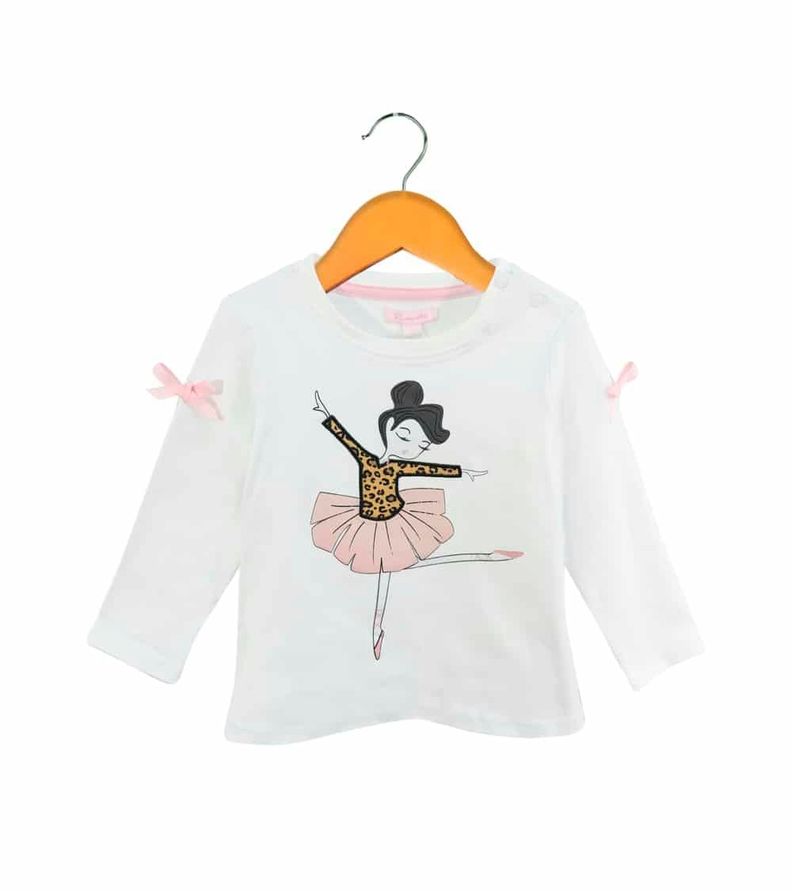 Polera Manga Larga Niña Ballerina Pumucki-1