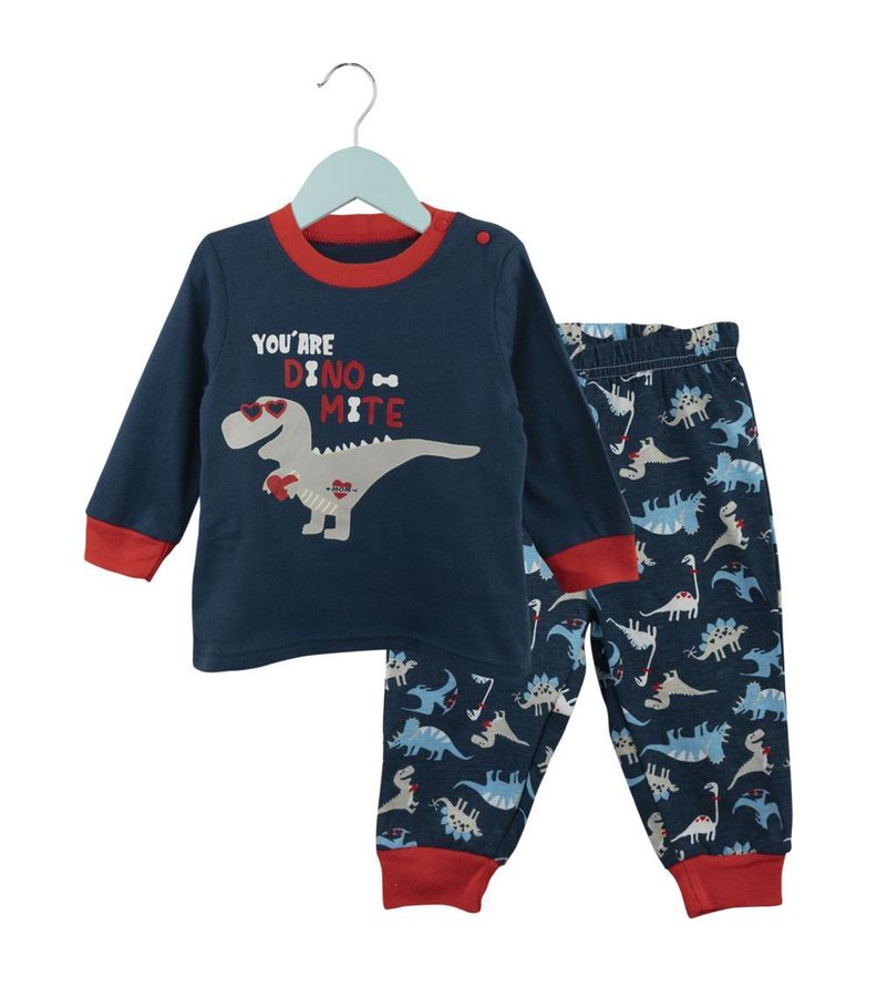 Pijama De Algodón Dinosaurio Pumucki -0