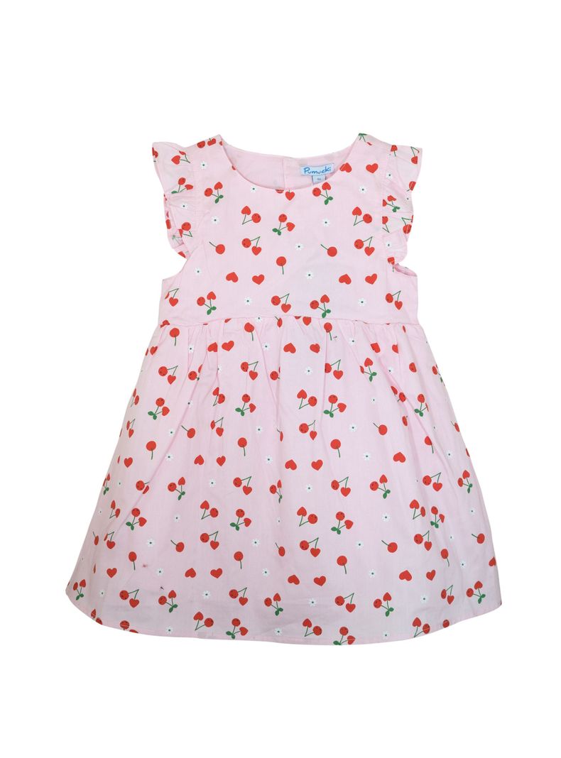 Vestido Cherry Niña Rosado Pumucki-0