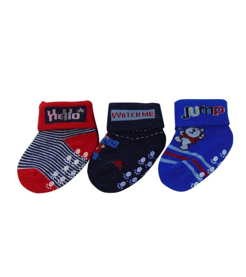 Set de 3 Calcetines Azul Antideslizantes Pumucki-1