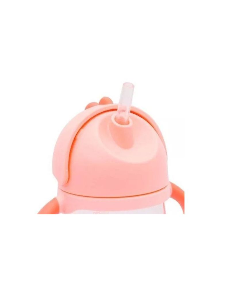 Vaso con Bombilla Antiderrame Rosado Pumucki-1