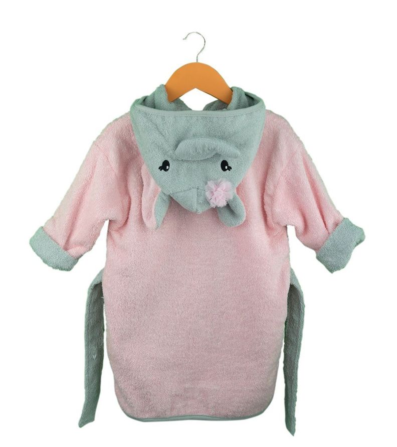 Bata de Baño Rosada Elefante Pumucki-1