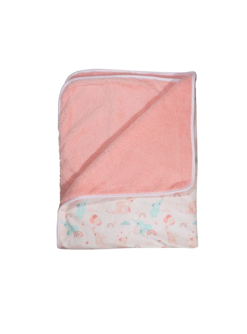 Manta Sherpa Doble  Rosa Bebé-0