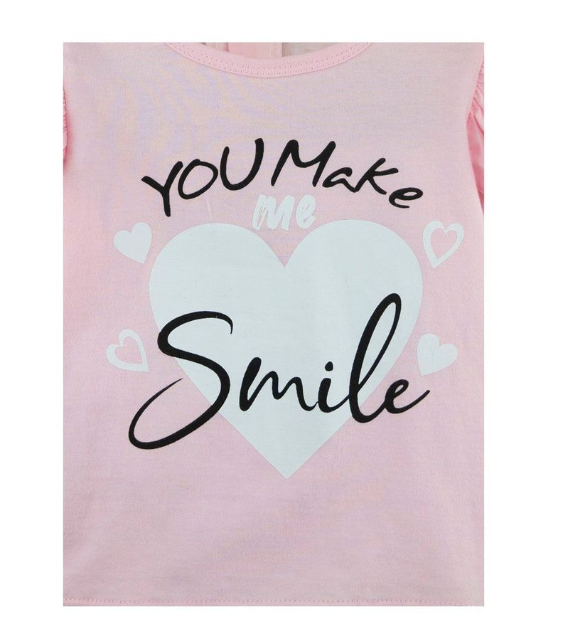 Conjunto Calza y Polera Rosado Niña Pumucki-1