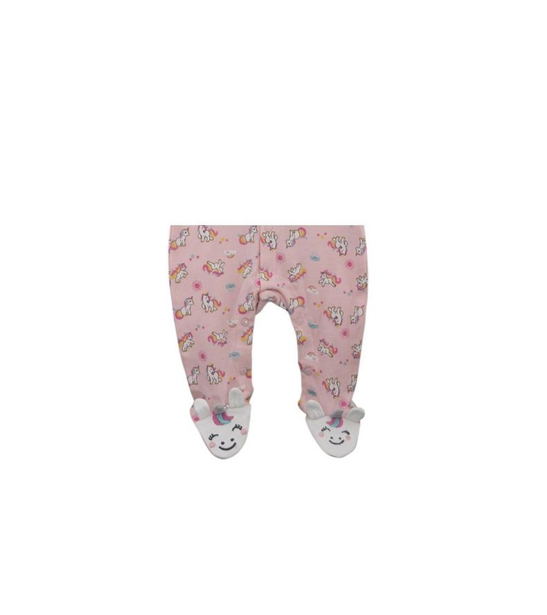 Enterito de Algodón Infantil Estampado Unicornio Rosa Pumucki-1