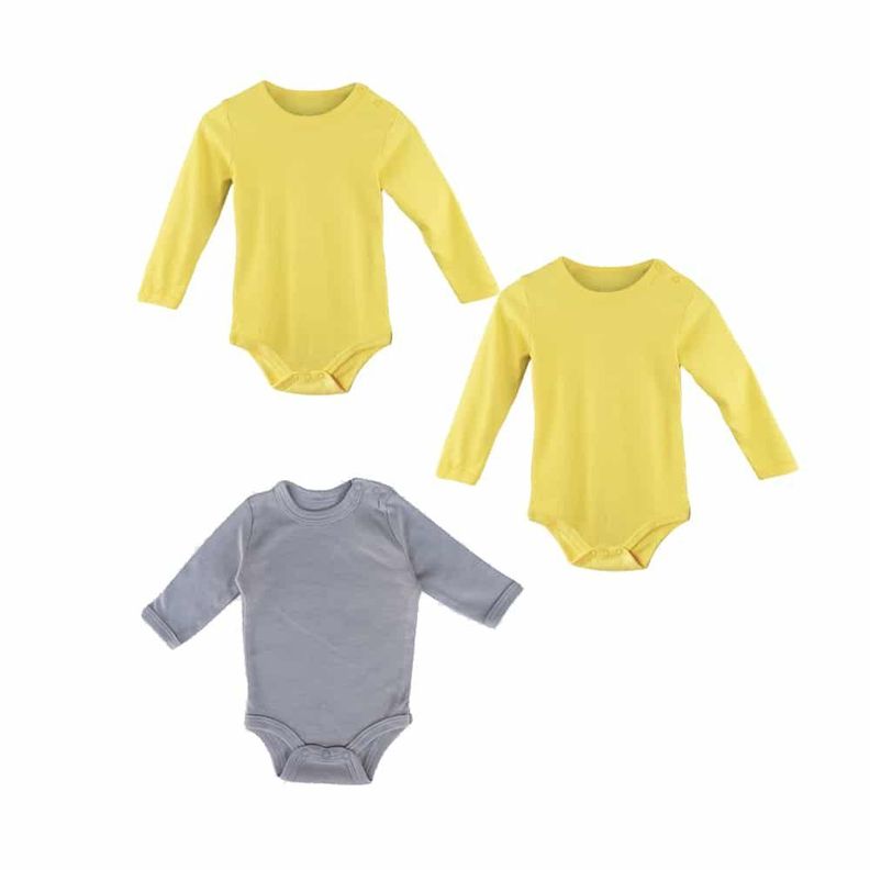 Set de 3  Bodys de Algodón para Bebé Unisex-0