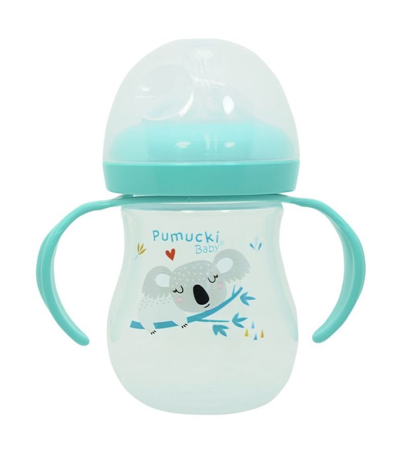 Mamadera Boca Ancha 6oz Verde Pumucki-0