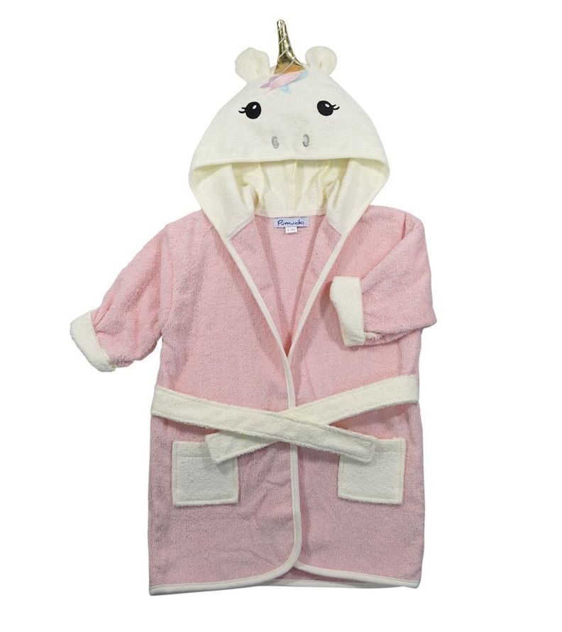 Bata de Baño Rosada Unicornio para Bebé Pumucki-0