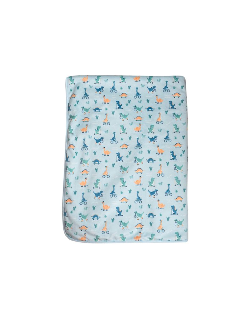 Manta Sherpa Doble Azul Bebé-1
