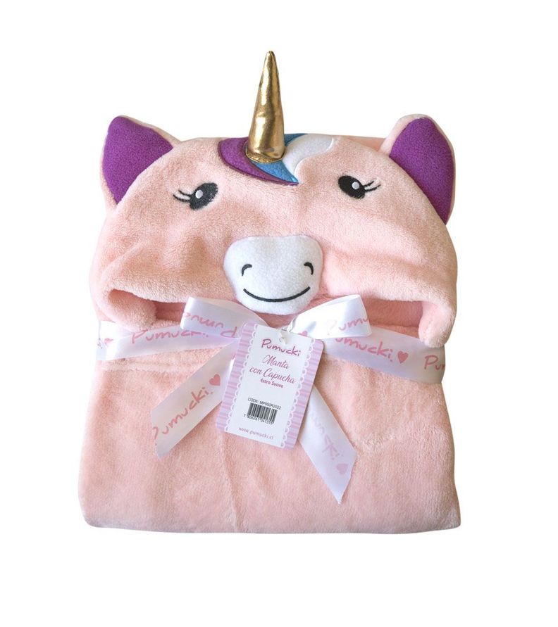 Manta con Capucha Unicornio Pumucki-0