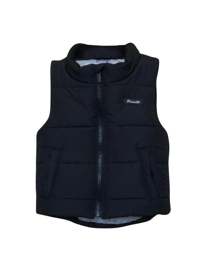 Parka Acolchada Sin Mangas Negro  Pumucki -1