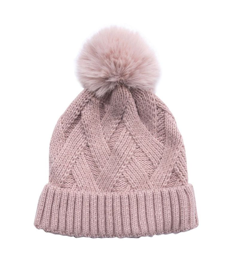 Gorro Rosado con Pompón Talla L para Bebé Pumucki-1