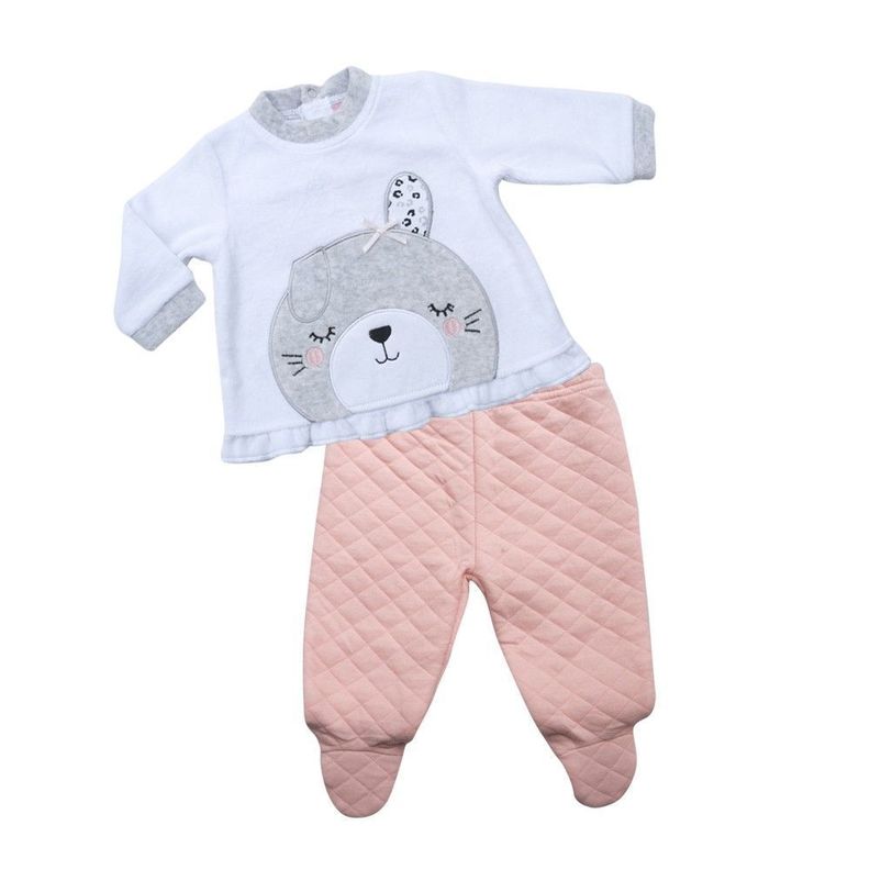 Conjunto de Plush y Algodón Conejita para Bebé Pumucki-0