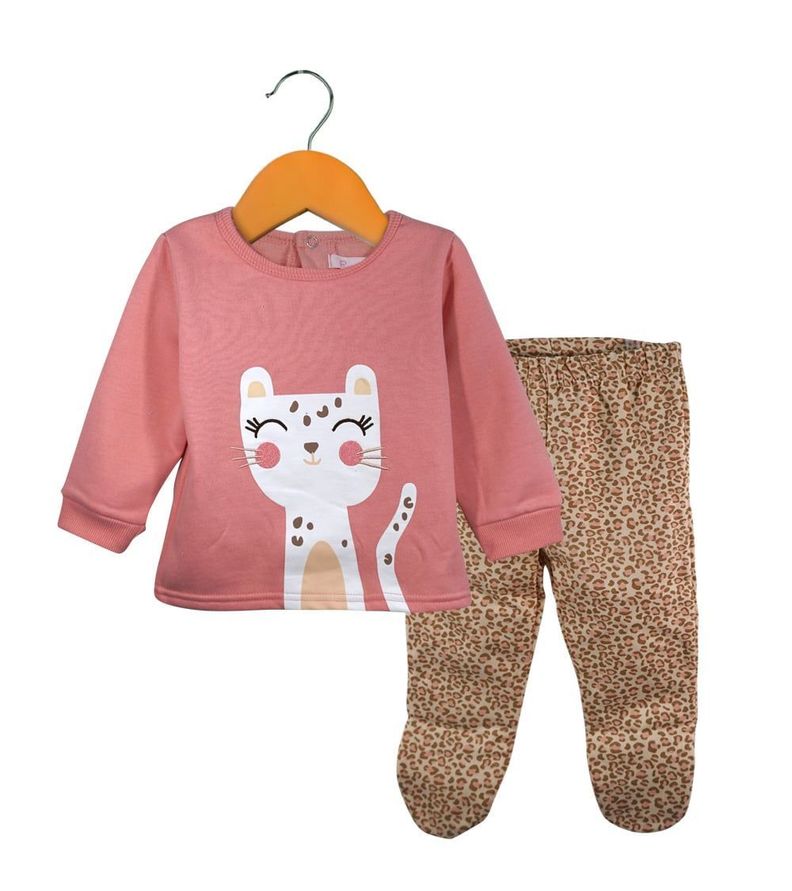 Pijama Franela Animal Print Pumucki-1