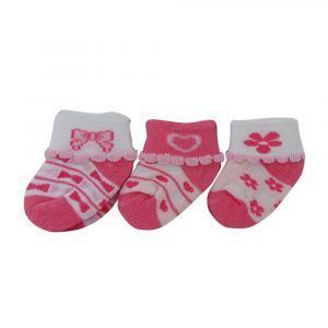 Set de 3 Calcetines par Niña Blanco Fucsia Pumucki-0
