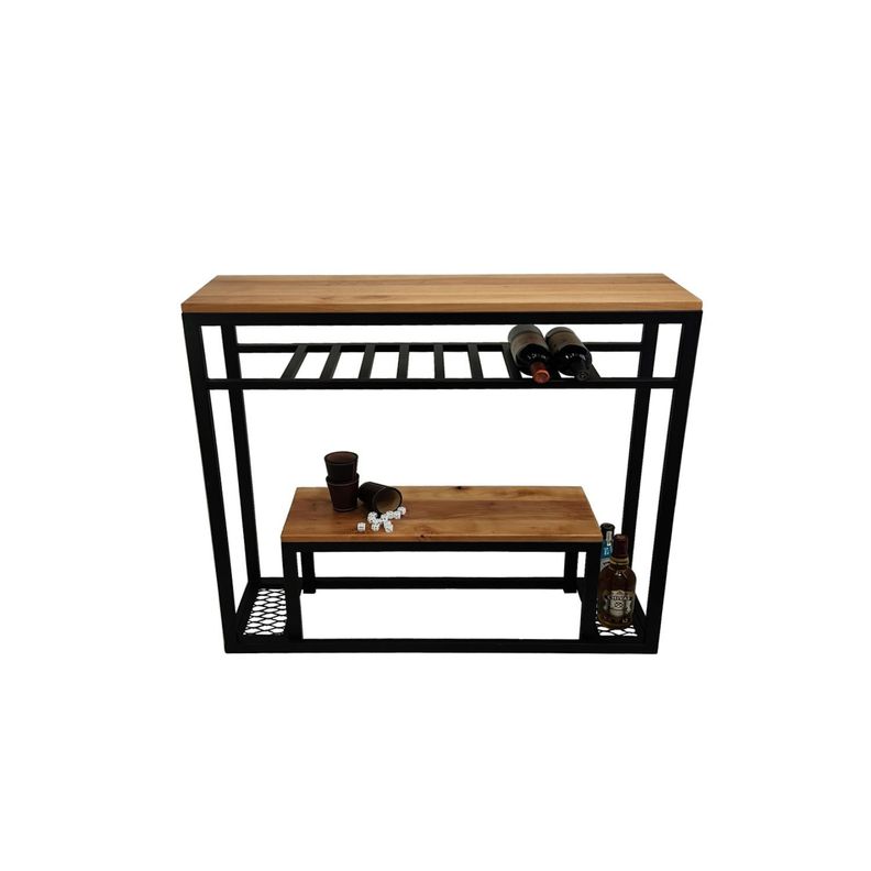Mesa arrimo de roble Mallorca L ILOFT-0