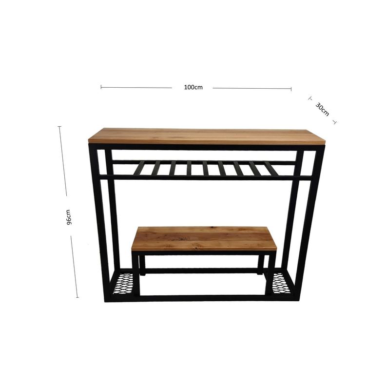 Mesa arrimo de roble Mallorca M ILOFT-5