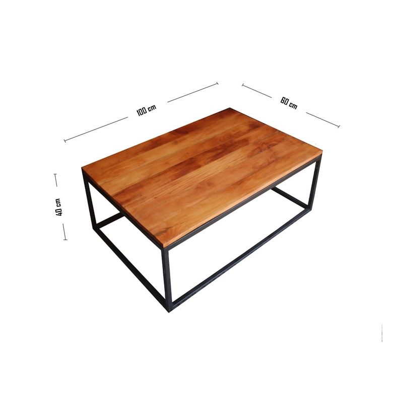 Mesa de centro de roble Coblenza M ILOFT-3