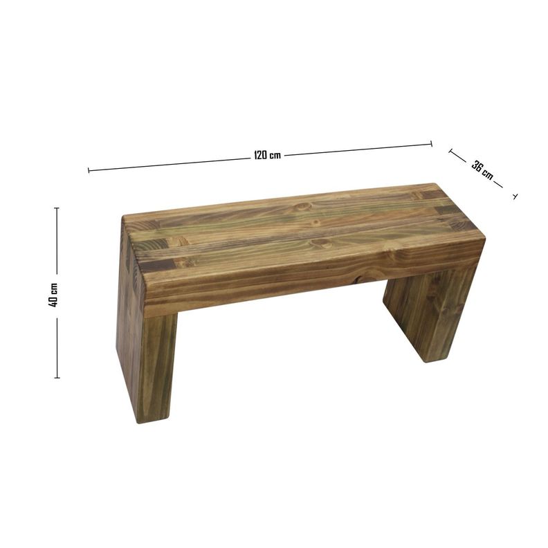 Banqueta de madera Belice L -4