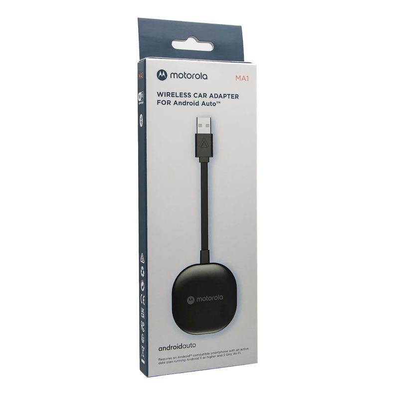 ADAPTADOR MOTOROLA PARA CELULARES ANDROID E IPHONE. Open box Negro