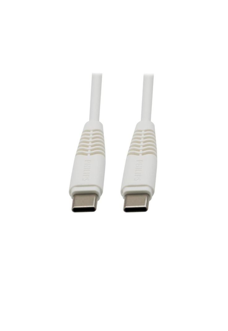 CABLE PHILIPS UBC-C A USB-C 1M 2A MAX BLANCO DLC5531W-0