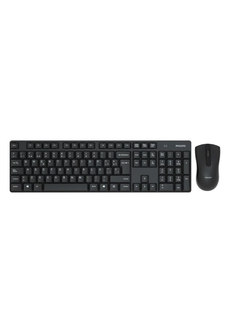 COMBO INALAMBRICO TECLADO + MOUSE PHILIPS NEGRO SPT6501B-1