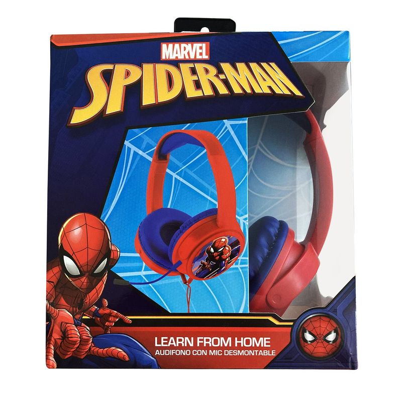 LFH13044-NOC AUDIF CON MICROFONO PARA CHAT SPIDERMAN Negro