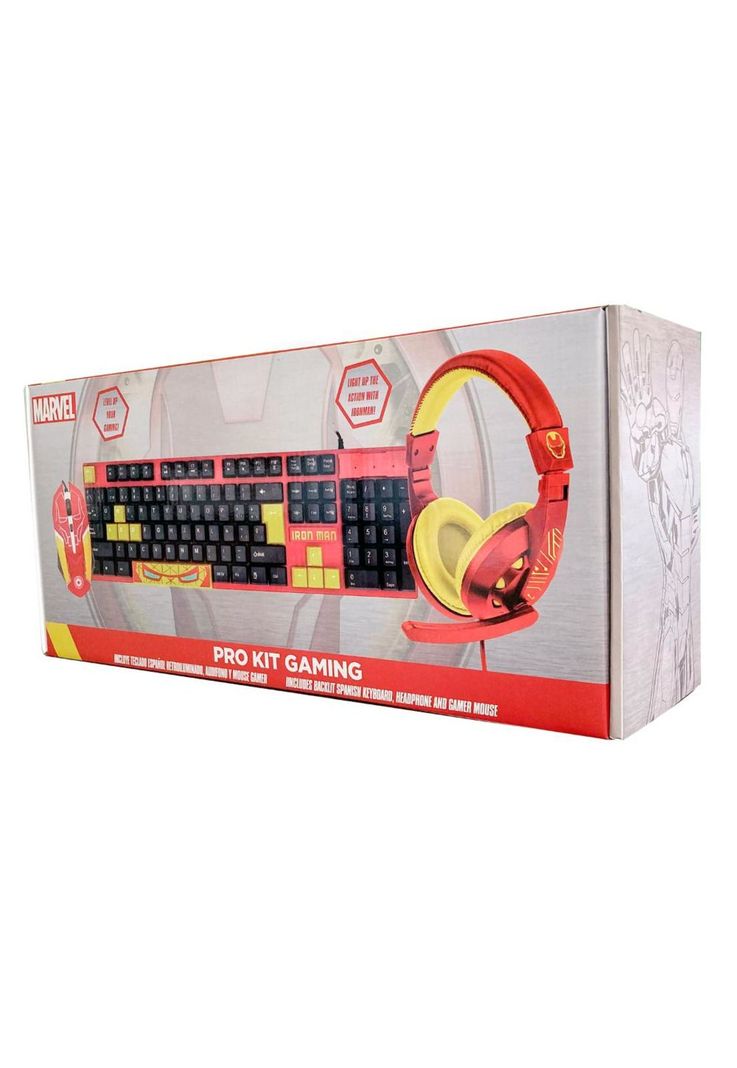 GAM745043-IM-ESP KIT GAMER IRON MAN 3 EN 1 TEC/MOU/AUDIF-0