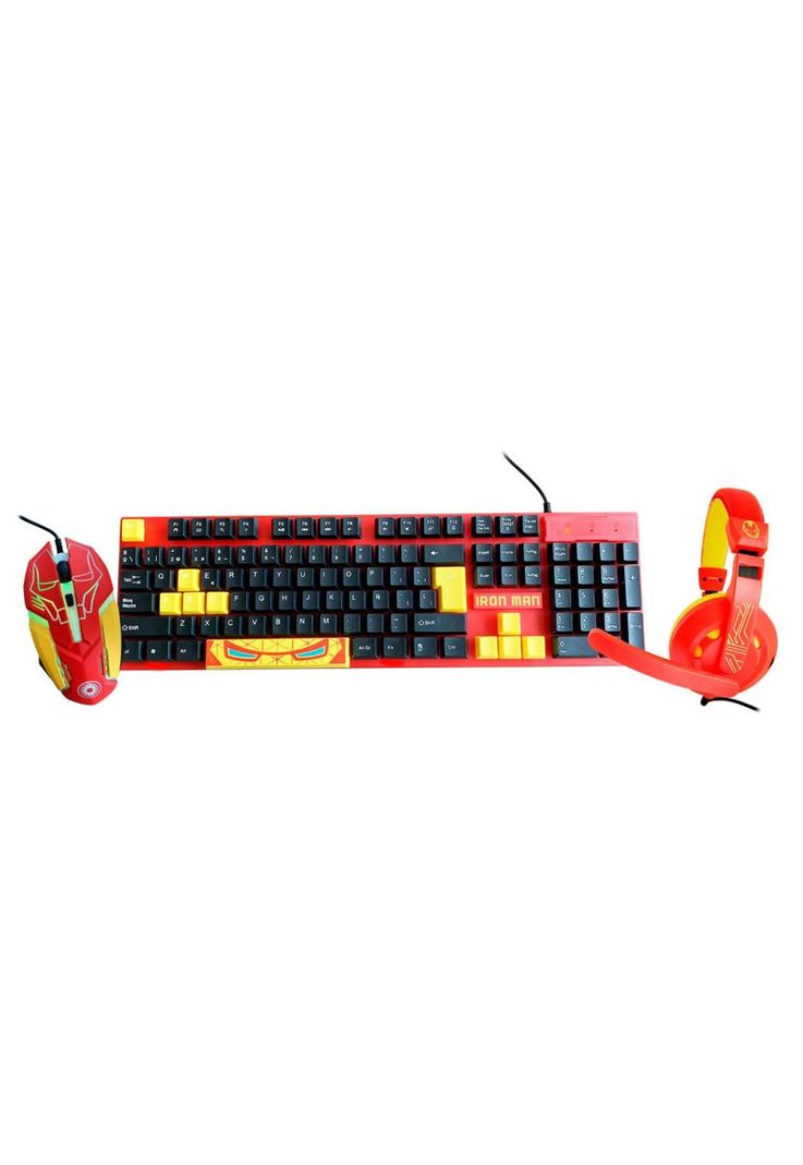 GAM745043-IM-ESP KIT GAMER IRON MAN 3 EN 1 TEC/MOU/AUDIF-1