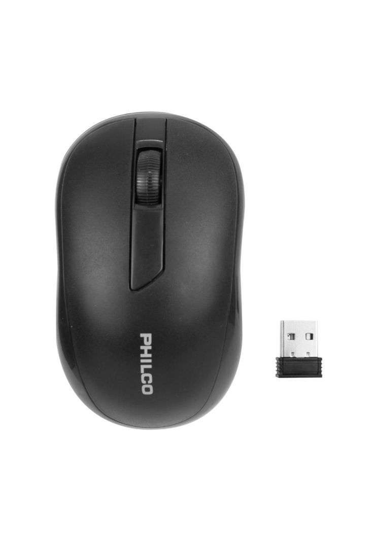 MOUSE OPTICO INAL 2.4 GHZ PHILCO NEGRO-1