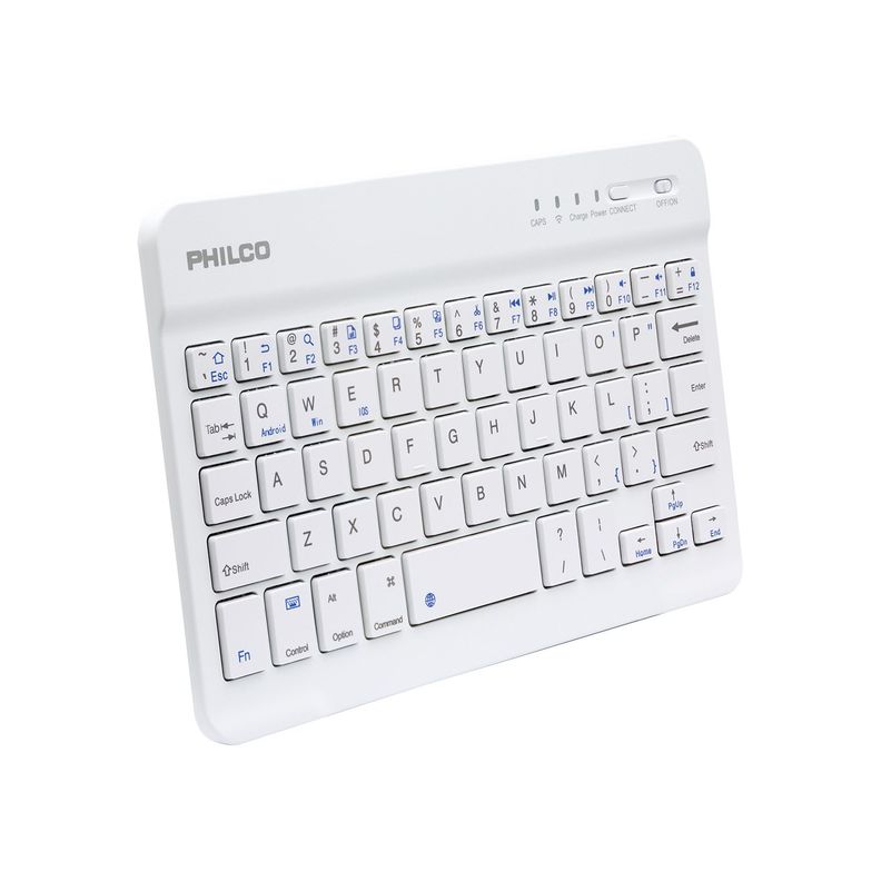 MINI TECLADO BLUETOOTH 7 PULGADAS Azul