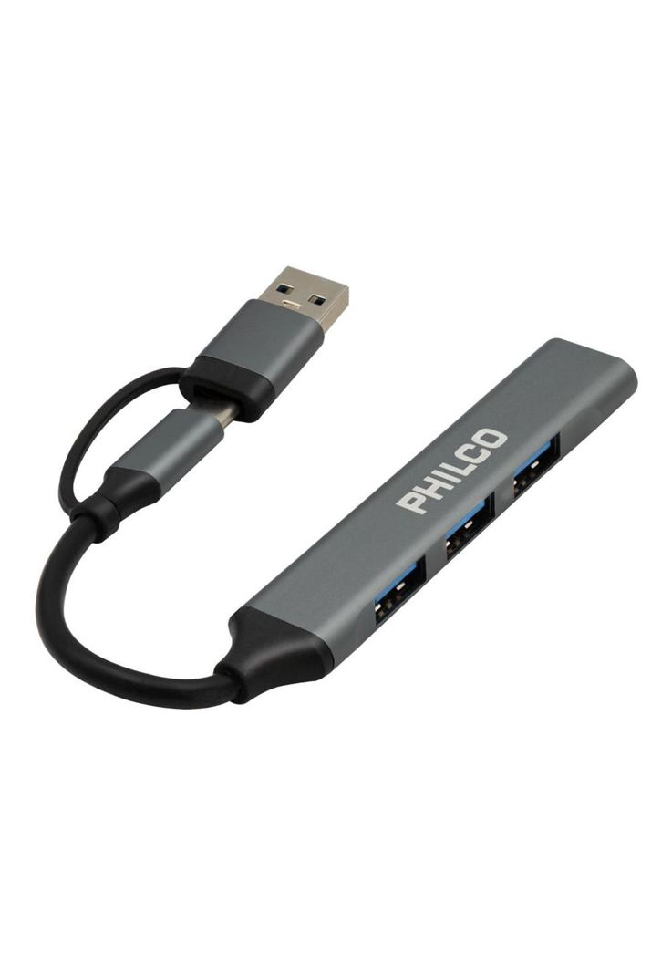 HUB USB-C CON ADAP. 4 USB PHILCO-0