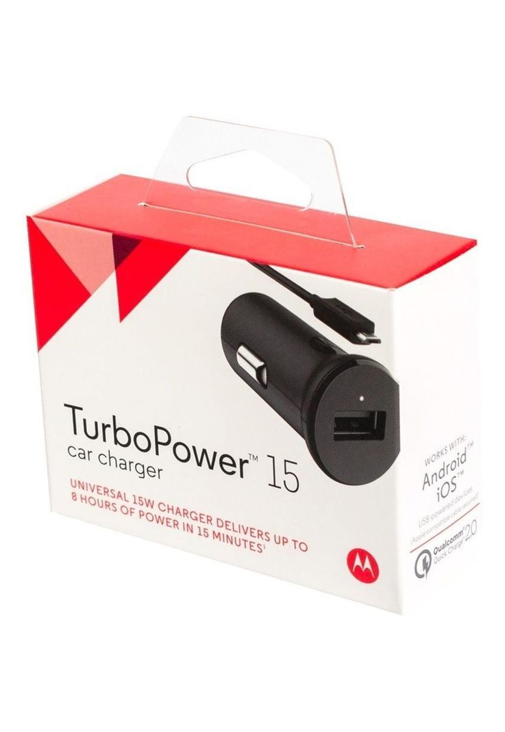 89806n Cargador Motorola P/auto Turbo 15 Watts Cable Aparte-2