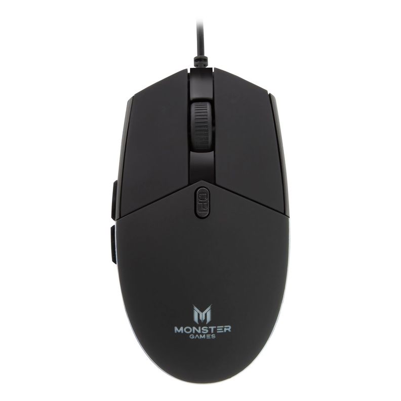 MOUSE GAMER MONSTER TIDE 3200DPI 5 BOTONES NEGRO