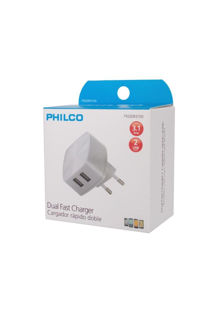 Cargador de Pared con Doble Puerto USB 3.1A-1