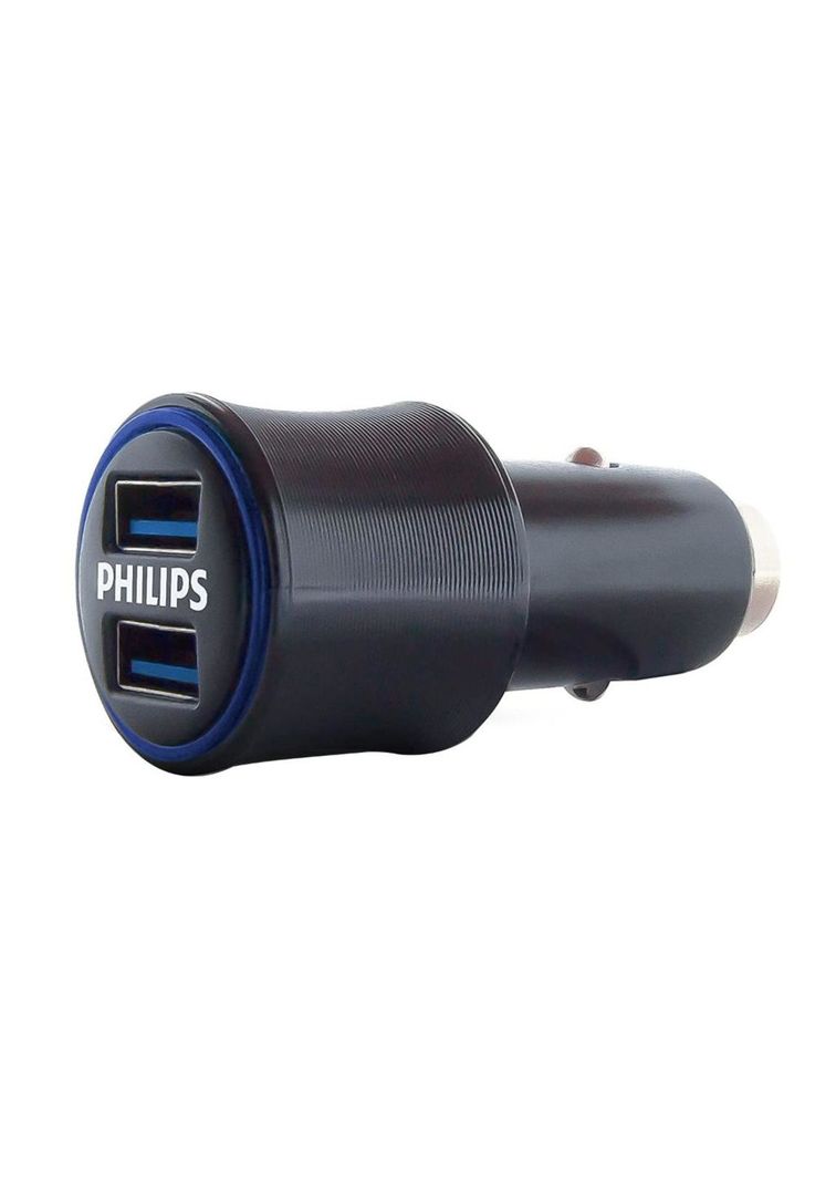 Cargador de Auto Philips Doble 3.1A + Cable Micro USB-0