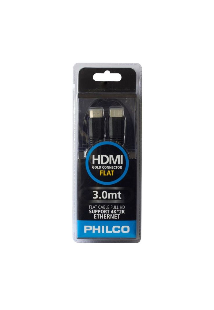 CABLE HDMI PLANO 4K BL308 3 M NEGRO-0