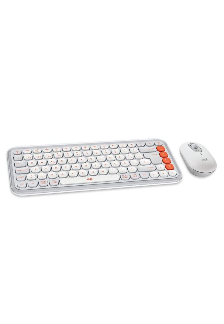 Kit Teclado Y Mouse Logitech Pop Icon, Español, Blanco-1