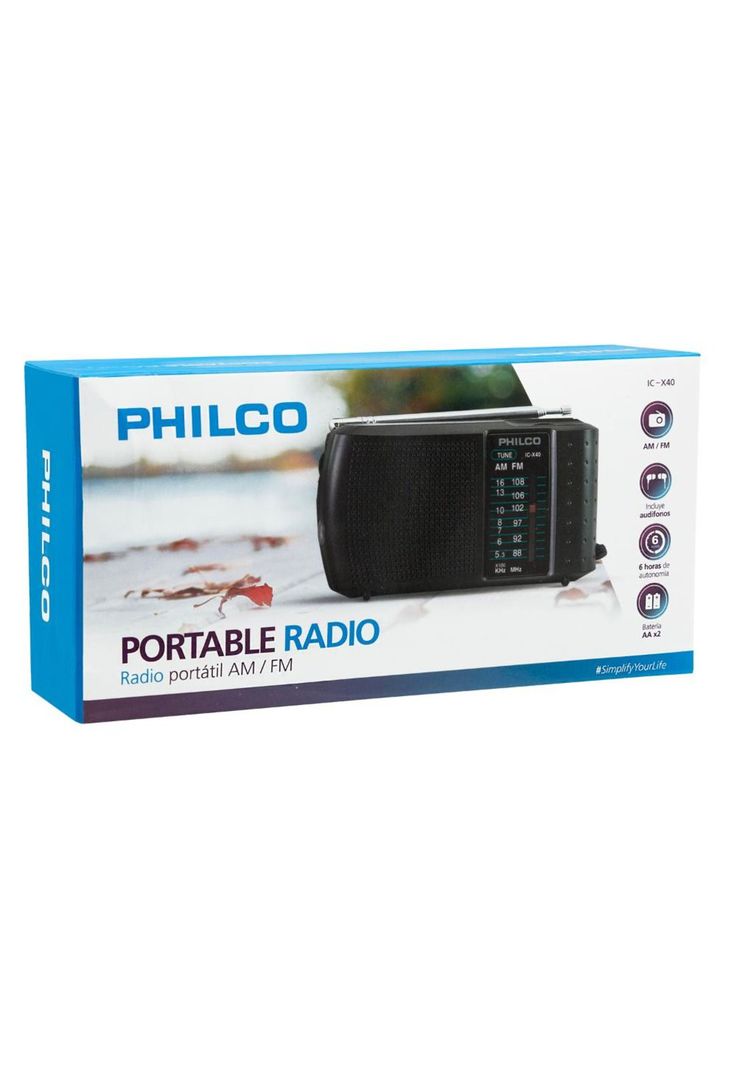 RADIO PORTÁTIL C/ PARLANTE Y AUDÍFONO-4